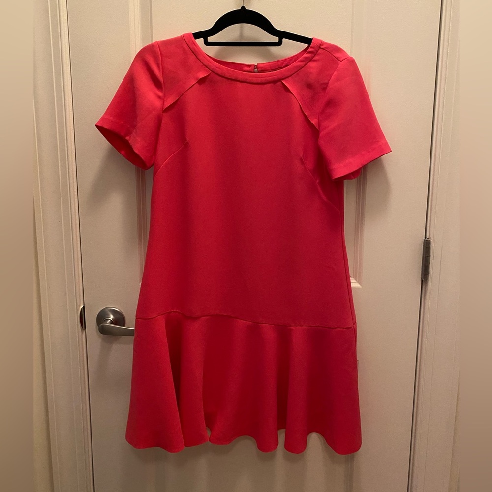 Banana Republic hot pink work dress